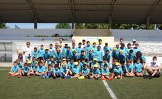 Rodri visita las Jornadas de Fútbol Base del C.P. Malpartida en su segunda edición