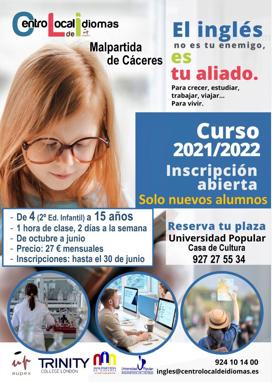 El miércoles finaliza el periodo de inscripción para el Centro Local de Idiomas