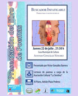 Antonio González presenta su poemario 'Buscador Infatigable. Poemas para un ratino de relax'