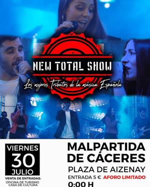 New Total Show llega a Malpartida de Cáceres con los mejores tributos españoles