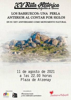La ruta histórica de este año celebrará el XXV aniversario de Los Barruecos como monumento natural