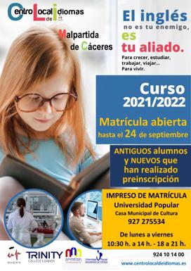 Abiertas las inscripciones para el Centro Local de Idiomas