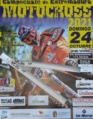 El Circuito Las Arenas acoge una prueba del Campeonato de Extremadura de Motocross