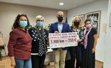 Se recaudan 733 euros con la VII Marcha Rosa de Malpartida de Cáceres