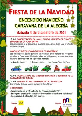 El próximo sábado, día 4 de diciembre, Malpartida de Cáceres dará la bienvenida a la Navidad.