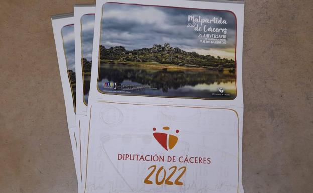 Los Barruecos en el calendario de la Diputación de Cáceres de 2022
