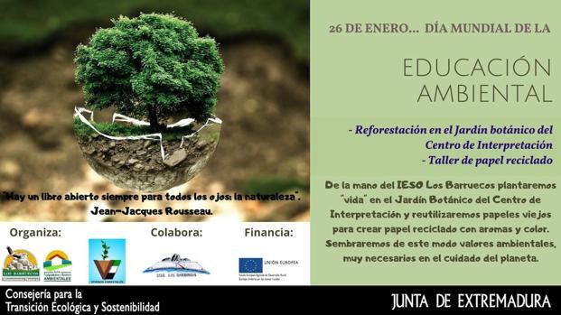 El Centro de Interpretación y el IESO Los Barruecos revitalizarán el Jardín Botánico por el Día Mundial de la Educación Ambiental