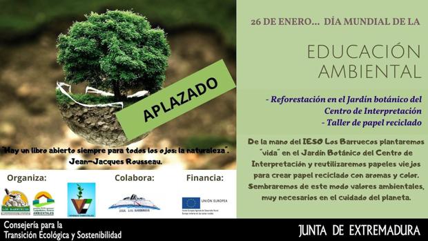 El Centro de Interpretación aplaza la actividad para conmemorar el Día Mundial de la Educación Ambiental