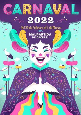 Raquel Barrantes pone la imagen del Carnaval 2022 de Malpartida de Cáceres