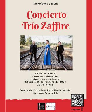La Casa de Cultura acoge el concierto de Trío Zaffire