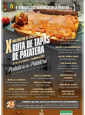 12 establecimientos participan en la X Ruta de la Tapa con Patatera