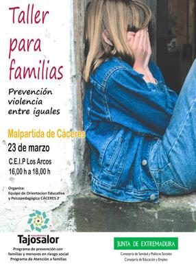 La Mancomunidad Tajo Salor organiza un taller para familias en Malpartida de Cáceres