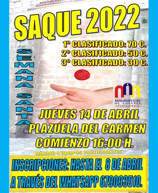 Vuelve el Torneo de Saque de Semana Santa de Malpartida de Cáceres