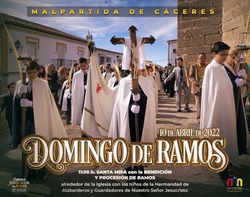 Malpartida vuelve a celebrar el Domingo de Ramos