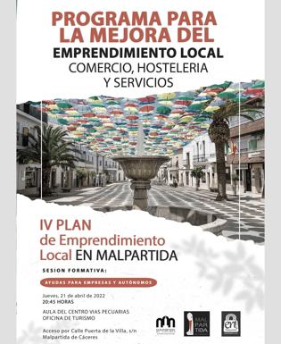 Sesión formativa para los integrantes del IV Plan de Emprendimiento Local 'En Malpartida'