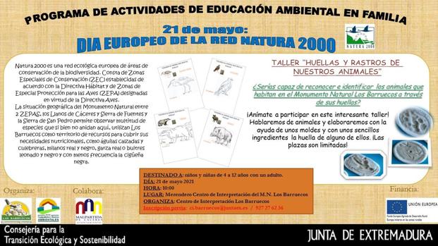 El Centro de Interpretación celebra el Día Europeo de la Red Natura 2000 con un taller en familia