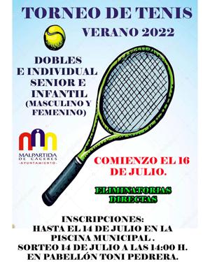 Vuelve el Torneo de Tenis del Verano