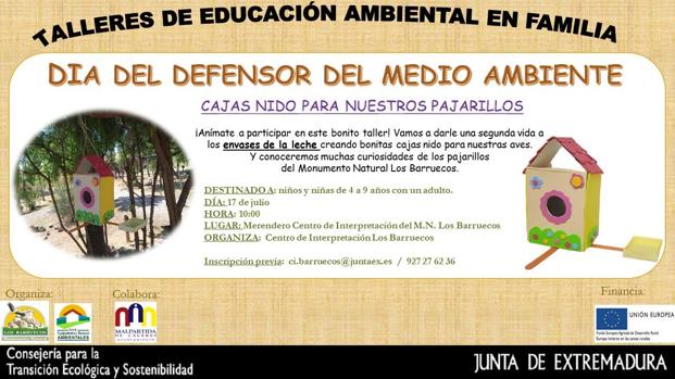 El Centro de Interpretación celebra el Día del Defensor del Medio Ambiente con un Taller Ambiental en Familia