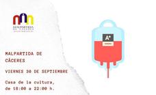 El Banco de Sangre de Extremadura lleva a cabo una Campaña de Donación en Malpartida de Cáceres