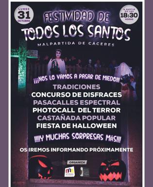 Malpartida disfrutará de varias actividades en Halloween