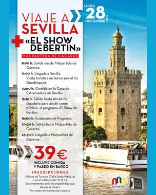 El Ayuntamiento pondrá autobuses para visitar Sevilla y asistir a la grabación de 'El Show de Bertín'