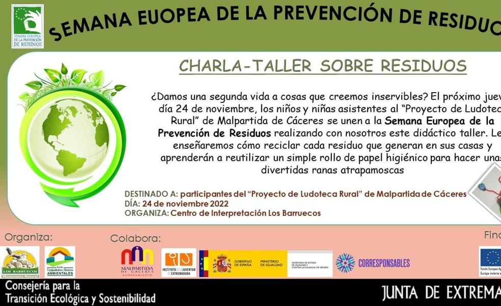 El Centro de Interpretación y el Proyecto Ludoteca Rural celebran la Semana Europea de la Prevención de Residuos