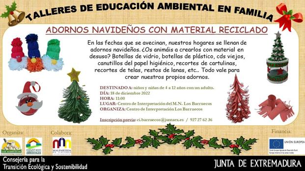 Educación ambiental y Navidad en el Centro de Interpretación