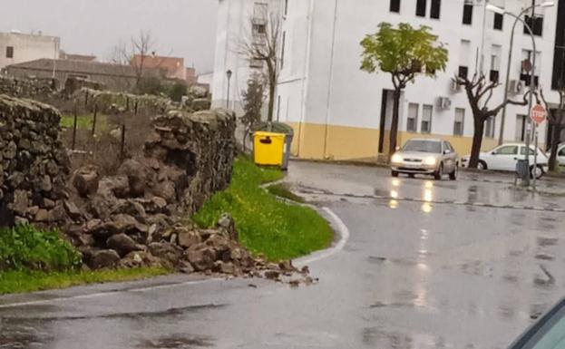 Efraín provocó algunos daños materiales en Malpartida de Cáceres