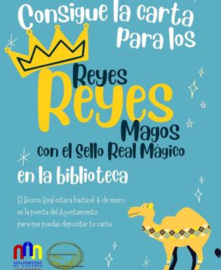 Cartas para los Reyes Magos en la biblioteca
