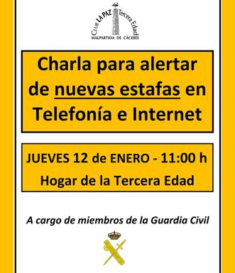 La Guardia Civil imparte una charla sobre estafas en telefonía e internet