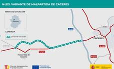 Mitma formaliza por más de 43 millones de euros el contrato de obras de la variante de Malpartida de Cáceres en la N-521