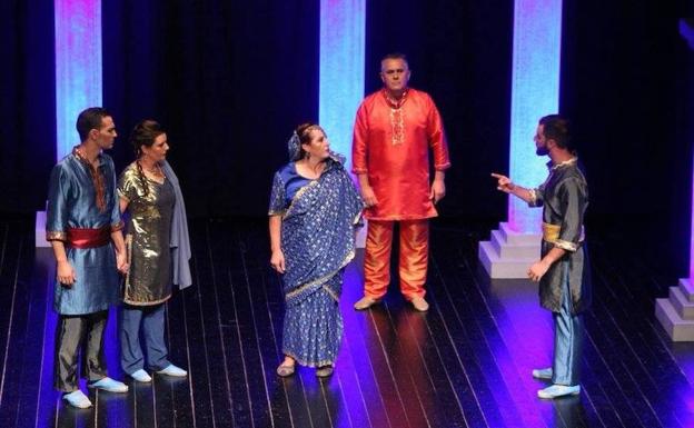 El grupo teatral 'Meaxadas', presente en la fase final de Piornal