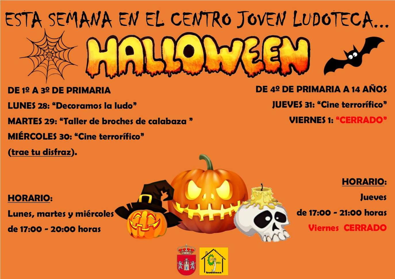Los más pequeños viven su propio Halloween en Miajadas