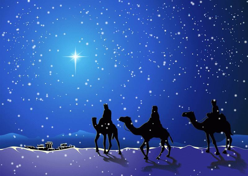Los Reyes Magos traen la nieve a Miajadas