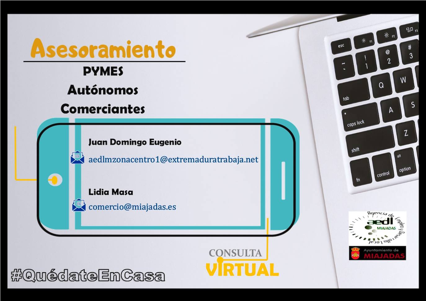 La Agencia de Empleo y Desarrollo Local ofrece asesoramiento virtual