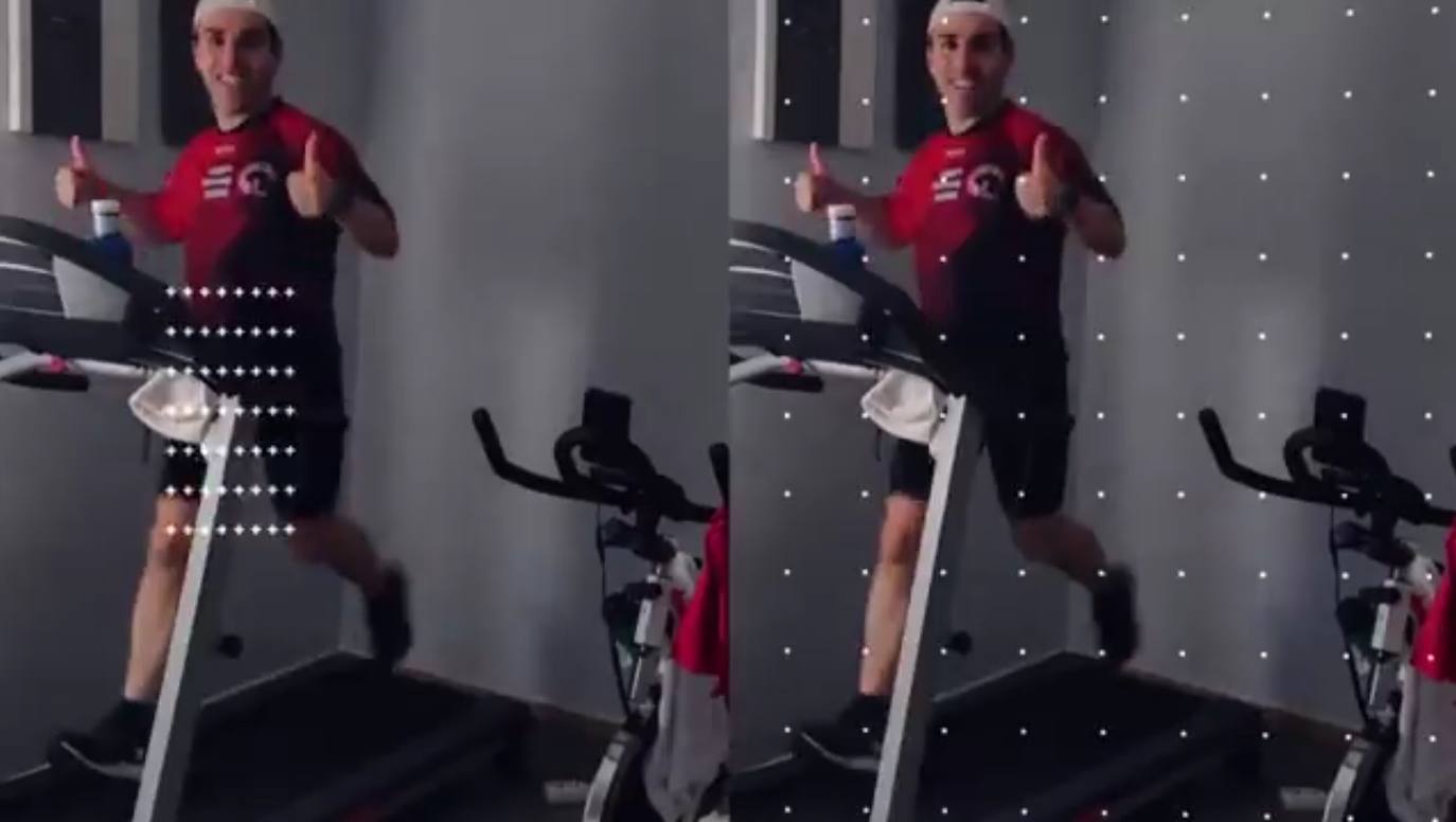 El club 'Tomate running' se prepara para subir cortafuegos