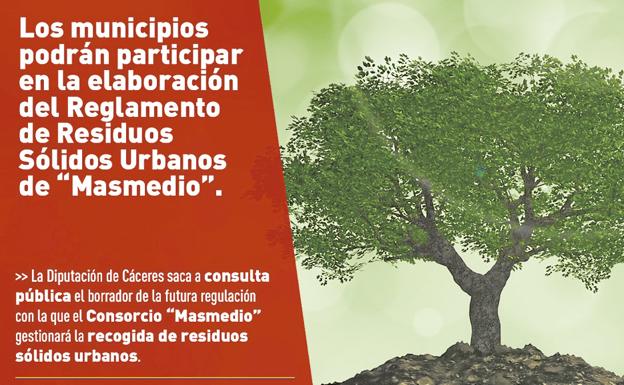 La Diputación saca a consulta el borrador de la regulación del consorcio «Masmedio»