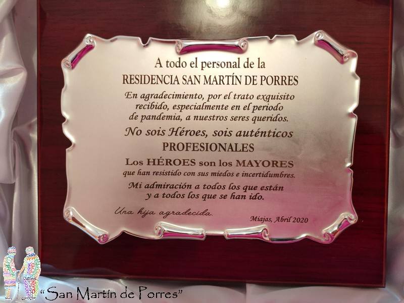 Los familiares de los residentes de San Martín de Porres agradecen la labor de los profesionales
