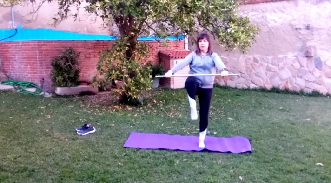 Paqui Soto continúa sus clases virtuales de Pilates