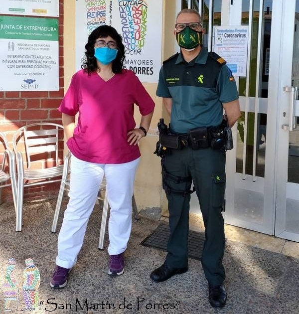 La residencia San Martín de Porres agradece la protección de la Guardia Civil
