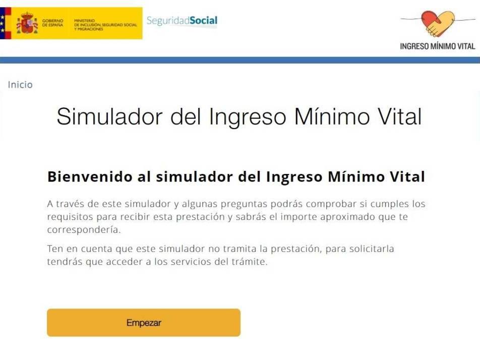 El plazo para solicitar el Ingreso Mínimo Vital comienza el 15 de junio