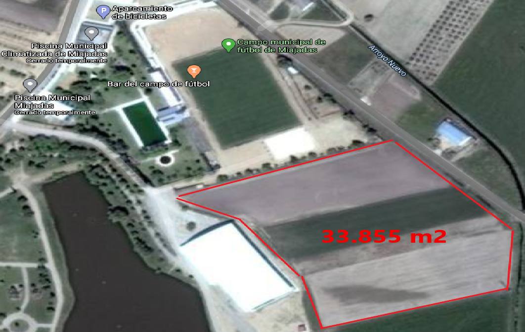 El Ayuntamiento de Miajadas ha adquirido 34.000 m2 para construir una pista de atletismo