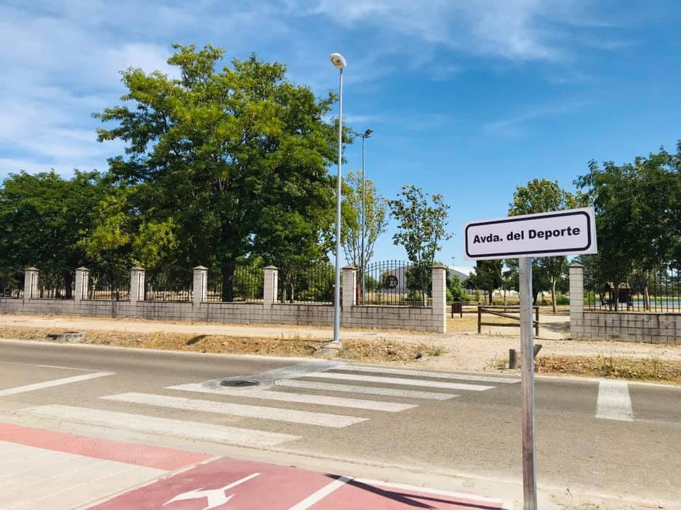 La zona deportiva de Miajadas ya lleva por nombre 'Avenida del Deporte'