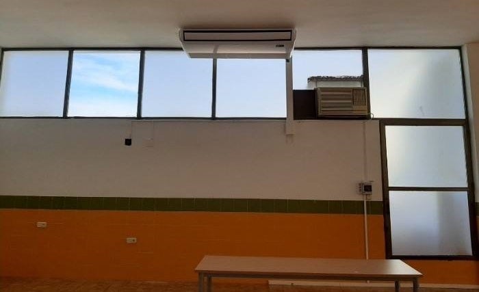 Se están llevando a cabo obras de mejora en la 'Sala de los espejos' de la Casa de Cultura