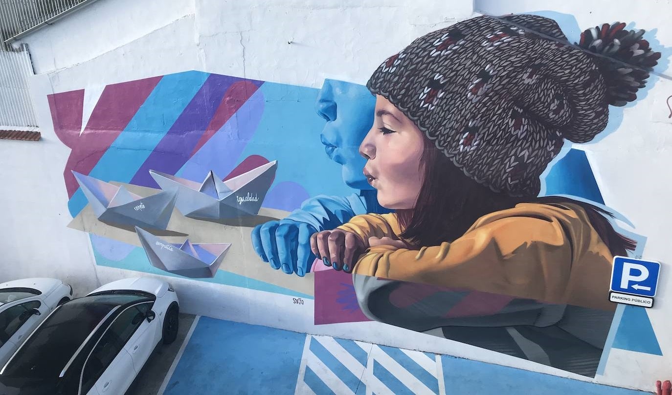Un mural trae igualdad, empatía y respeto como armas en la lucha contra la violencia de género