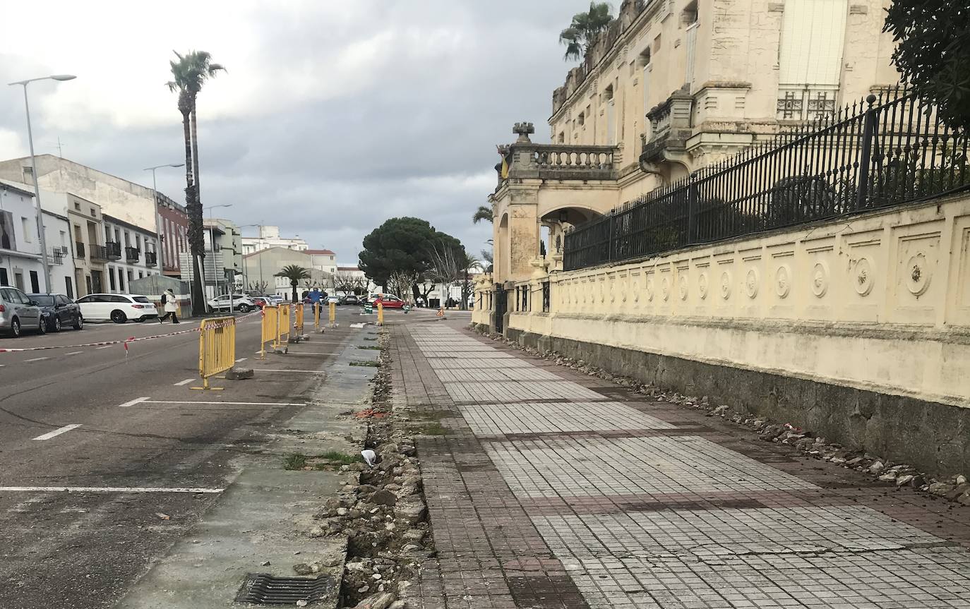 Las obras de la avenida Trujillo de Miajadas cuentan con un presupuesto superior a 287.000 euros