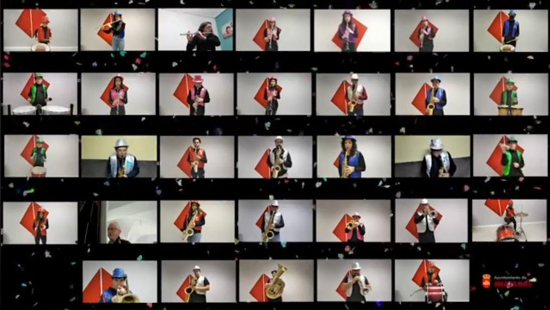 La Banda de Música de Miajadas ha decidido que el ritmo carnavalero no pare