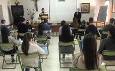 Rodríguez Ibarra visitó el colegio Sagrado Corazón de Jesús de Miajadas