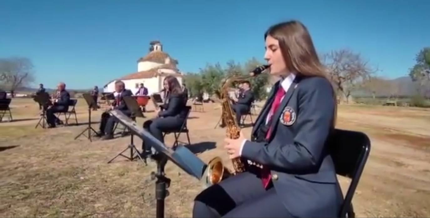 La Banda Municipal de Música no podía faltar en la Semana Santa miajadeña