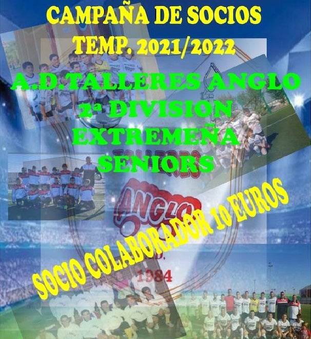 A.D. Talleres Anglo arranca con su campaña de socios de 2ª División Extremeña Senior
